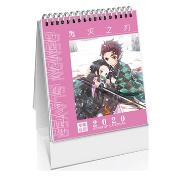 

2020 Anime Demon Slayer Calendar Kimetsu No Yaiba Blade Of Demon Destruction Slayer DIY Cartoon Characters Calendars