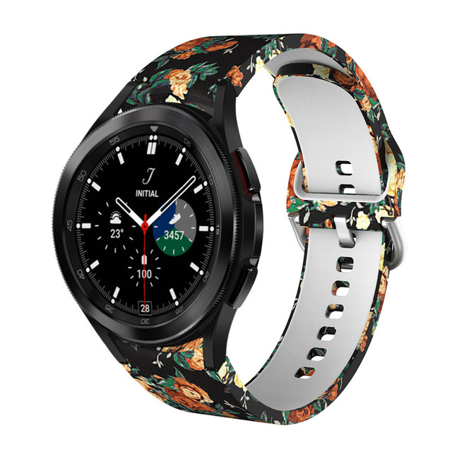 Strap For Samsung Galaxy Watch 4 classic Band 46mm 42mm Printed pattern Bracelet For Galaxy 4 44mm 40mm Watch Correa