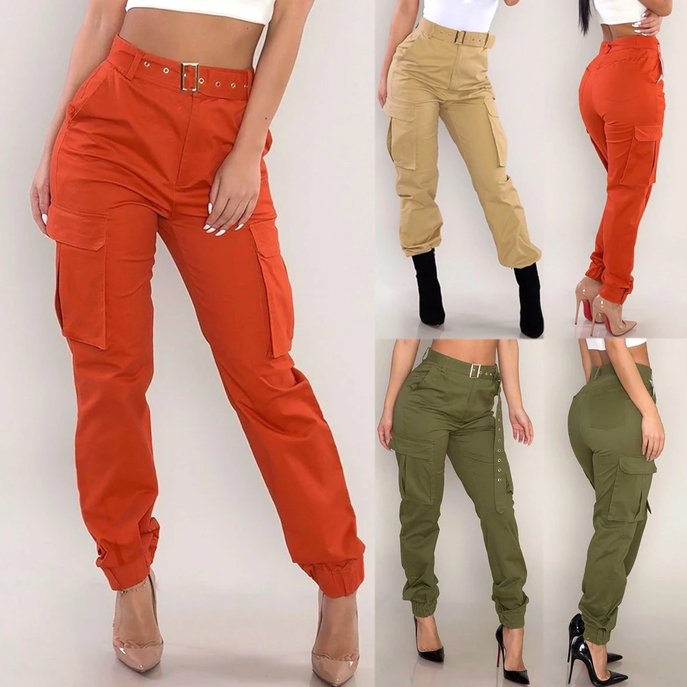 Women Army Military Combat Jeans Pant 