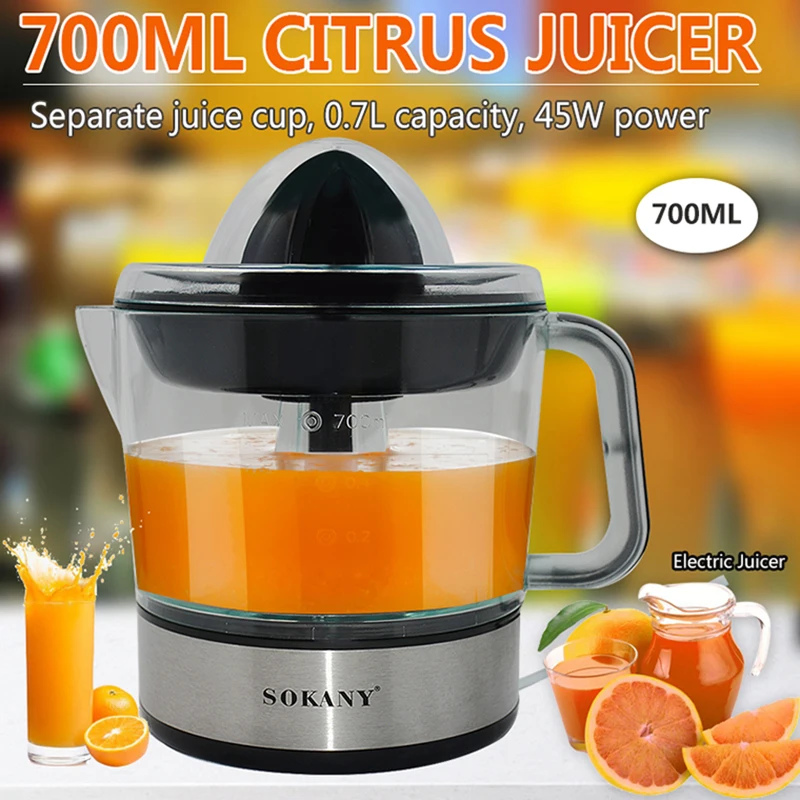Sokany Je623d Automatic Electrical Citrus Juicer Orange Lemon Squeezer