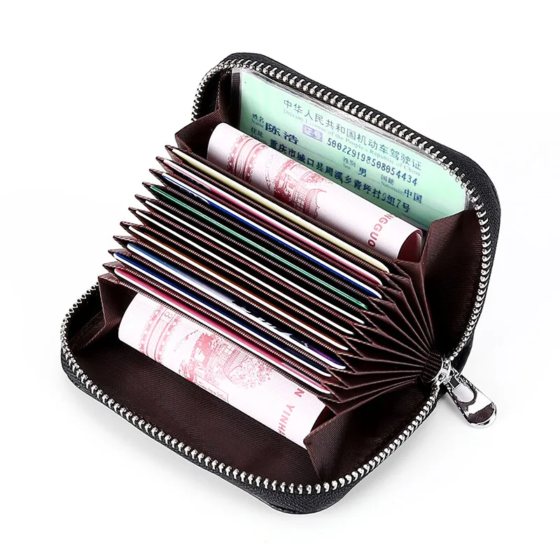 

RFID Anti Theft Wallet Credit Card Wallet Holder Antimagnetic Cards Holder Wallet Business Short Paragraph Wallet Organ Bag