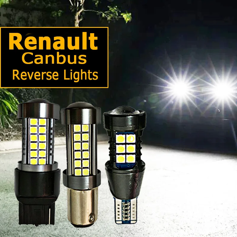 

1x Car LED Reverse Light T15 W16W P21W BA15S W21W For renault megane 2 3 duster clio logan fluence twingo koleos Auto Bulb Lamp