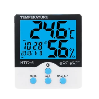 

New Multifunctional Digital Hygrometer Thermometer with Large Backlight Screen Calendar Alarm Clock Comfort Level Indicator