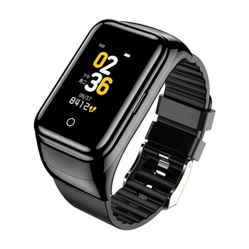 

2 In 1 Heart Rate Smart Watch Universal With Earbuds Calorie Pedometer Blood Pressure Fitness Tracking Colorful Screen Anti Lost