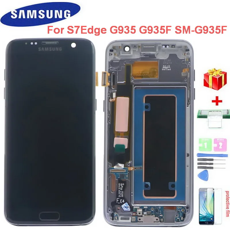 

Original 5.5â€ S7 Edge LCD Display For Samsung Galaxy S7Edge G935 G935F SM-G935F Display Touch Screen Digitize With Dead pixels
