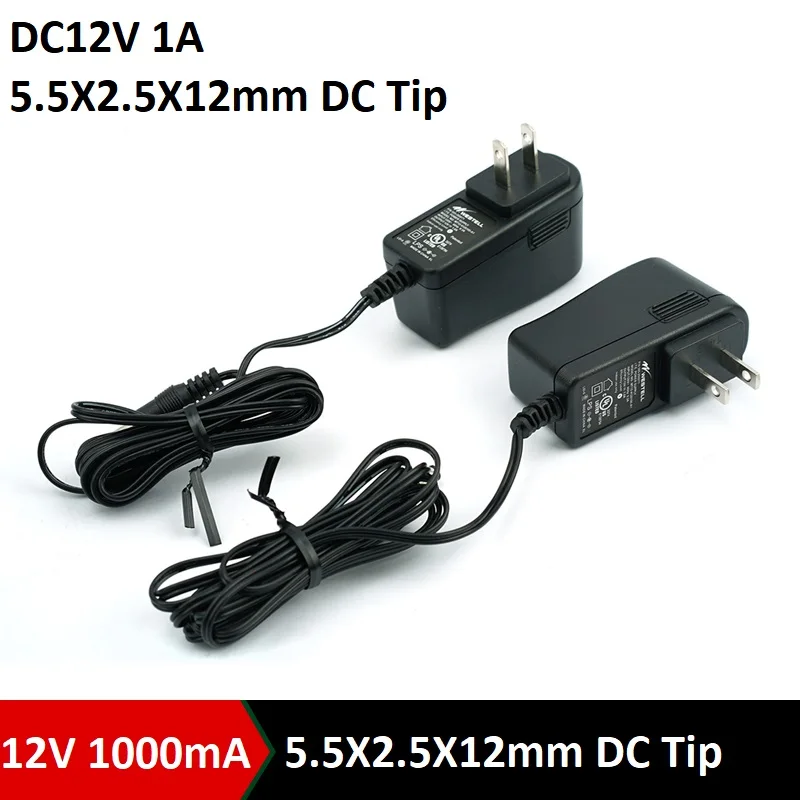 DC 12V 1A UL Listed источник питания адаптер Шнур для светодиодных полос света CCTV камера