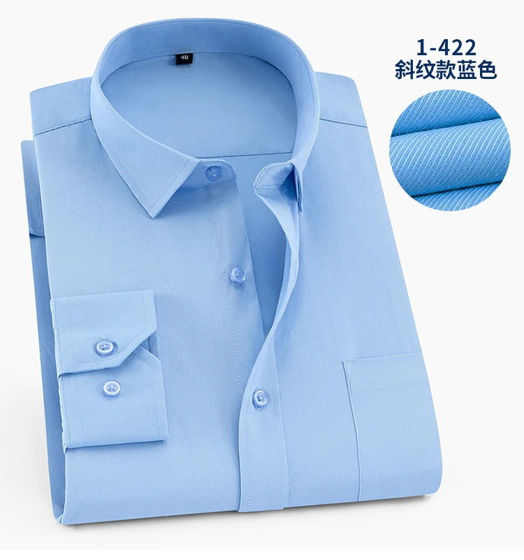Dress Shirts Men Plus Size Big Dress Shirt Long Sleeve 6XL 8XL 10XL 12XL Formal Office Business
