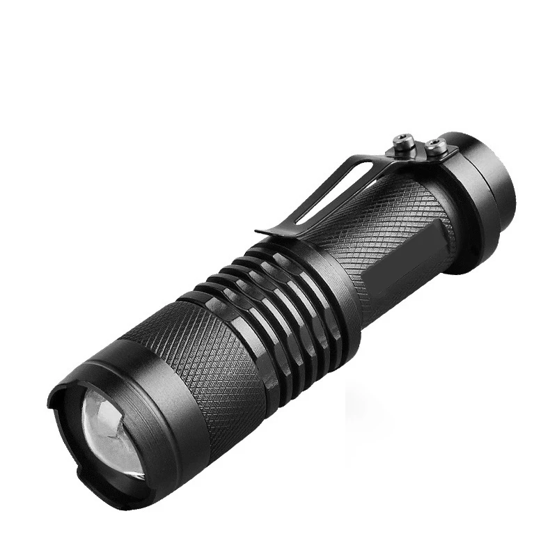 Mini linterna LED Q5 con batería AA 14500, resistente al agua, para exteriores, Camping, potente linterna Led para bicicleta y senderismo, iluminación de pesca