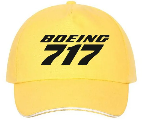 XQXON-Новые повседневные Модные бейсбольные кепки унисекс Boeing 717 высокого качества с принтом для мужчин и женщин, бейсболка HH04 - Цвет: yellow