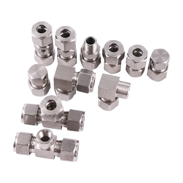 Nagynyomású Rozsdamentes Acél 1/8 "Női Szálkonvertálás 3/8" Nem Csúszás Záró Csatlakozó Kerti Porlasztási Öntöző Tömlő Illesztés - Image 4