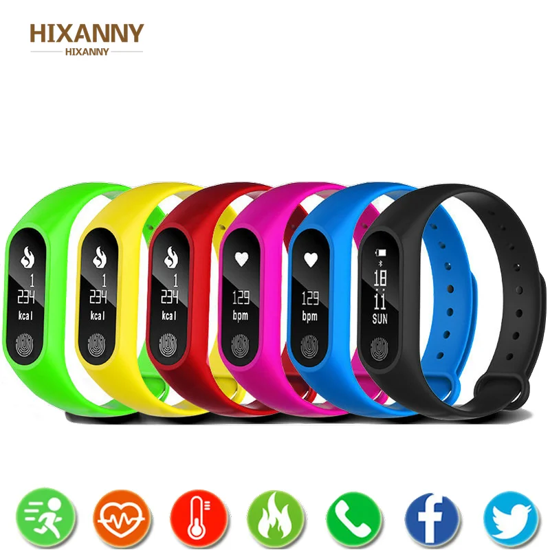 

HIXANNY Sports Bracelet Smart Clock Men Women Smartwatch For Android IOS Fitness Tracker Electronics Smart Clock Band Smartband