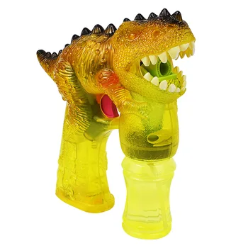 

Summer Battery Operated Soap Water Kids Toy With LED Light Gift Music Dinosaur Shape Parent Child Handheld Bubble Blower Playing