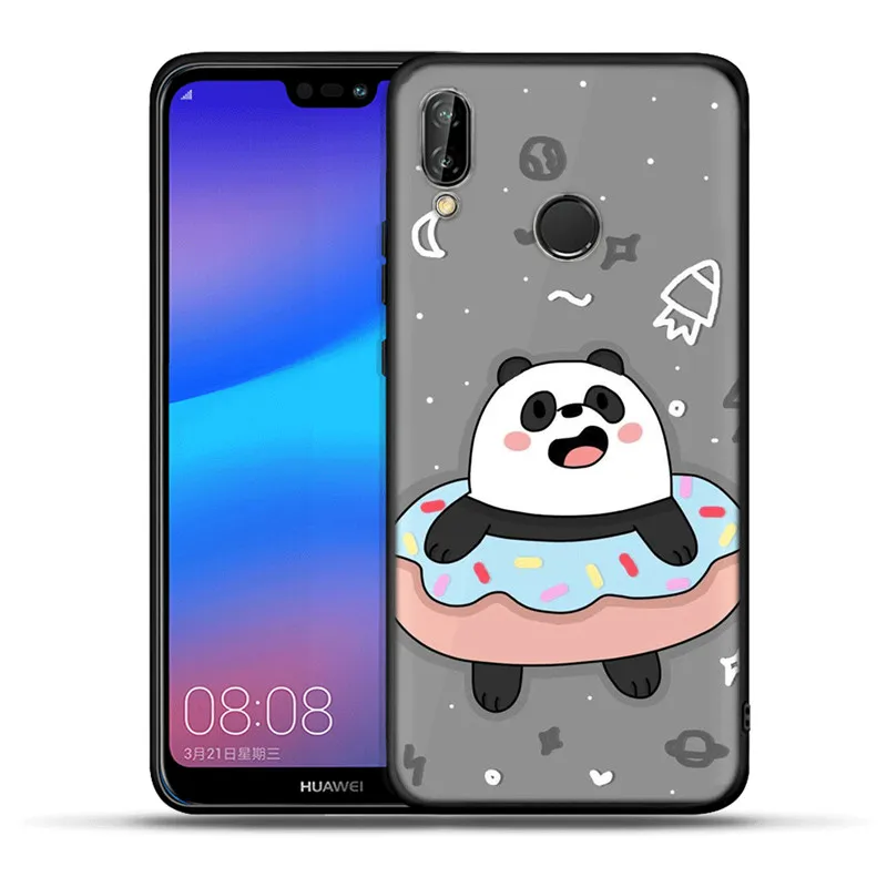 Силиконовый чехол с милой пандой для телефона huawei Mate10 20 Lite Pro P8 P9 P10 P20 Lite P20 P30 Pro P Smart Smart Coque Shell