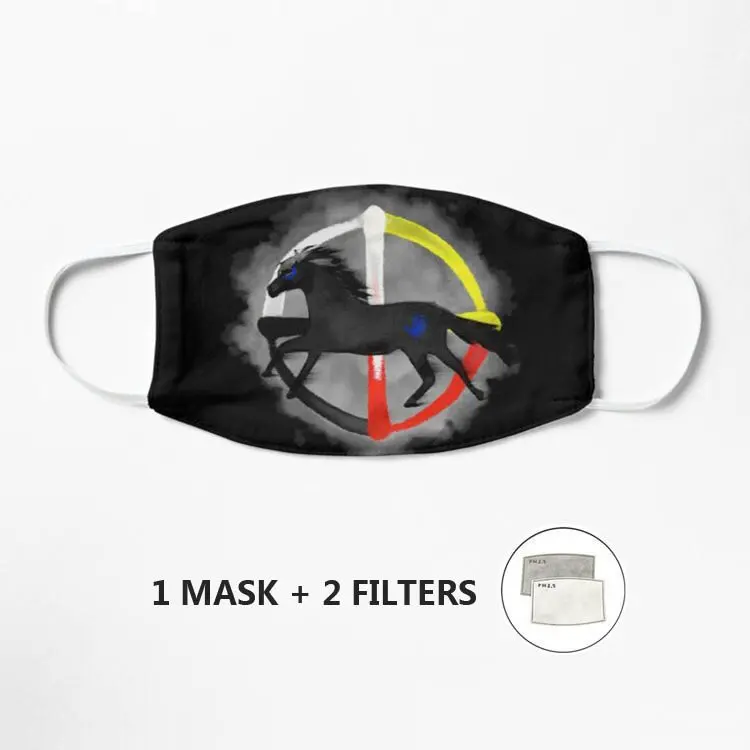 Tribal Mask Kids Adult Washable PM 2.5 Protective Reusable Dust Cartoon | Аксессуары для одежды