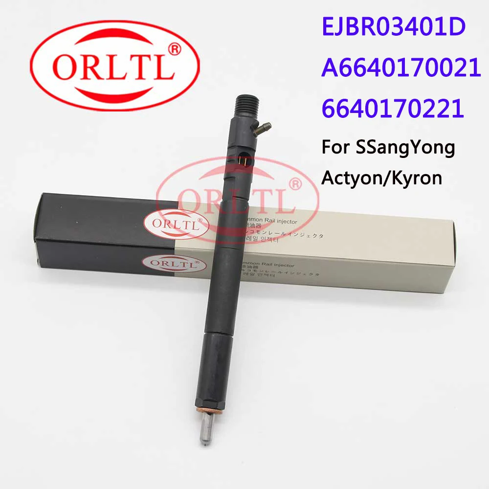 Оригинальный дизельный инжектор A6640170021 EJBR03401D 03401D Форсунка 3401D для SSANGYONG Actyon 200 2.0L