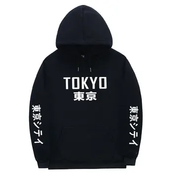 

2019 New Fashion off white Men's Hoodies Harajuku Hoodies Tokyo City Printing Pullover Sweatshirt Hip Hop Streetwear Size S-3XL