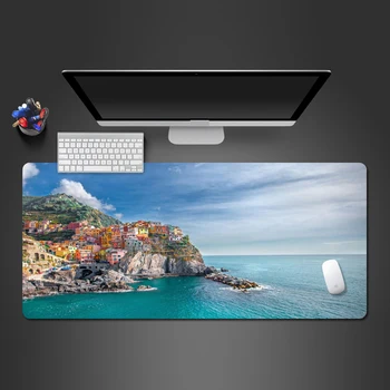 

Hot Mouse Pad Enthusiastic Seaside Town HD Print Rubber Mouse Mat Office Computer Keyboard Mousepad Game Accessories Mouse Pad