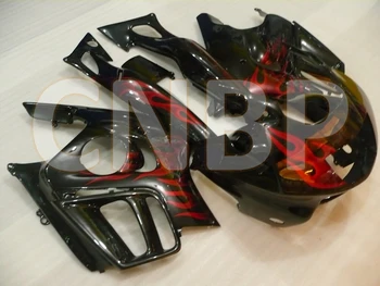 

CBR600 F3 1995 - 1998 Abs Fairing CBR600F3 1998 Black Red Flame Fairings CBR600 F3 97 98 Fairings