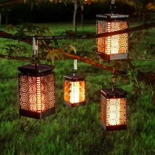 Авто на выкл украшения сада пейзаж светильник Led кемпинг на солнечных батареях Открытый водонепроницаемый имитация пламени патио дорожка двор