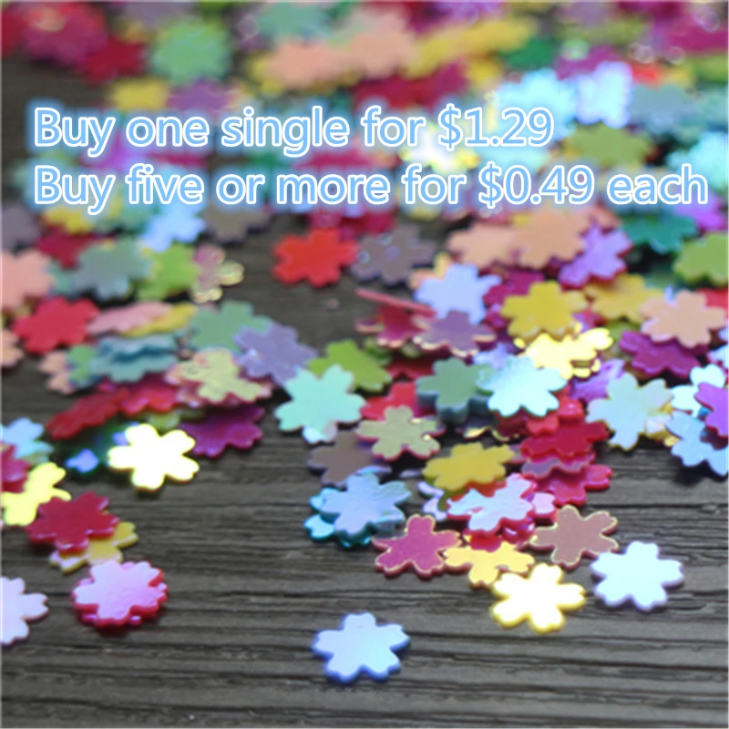 

Free shipping Cherry shaped beads PVC sequin beads Loose sequins for DIY Nail beauty makeup 500p