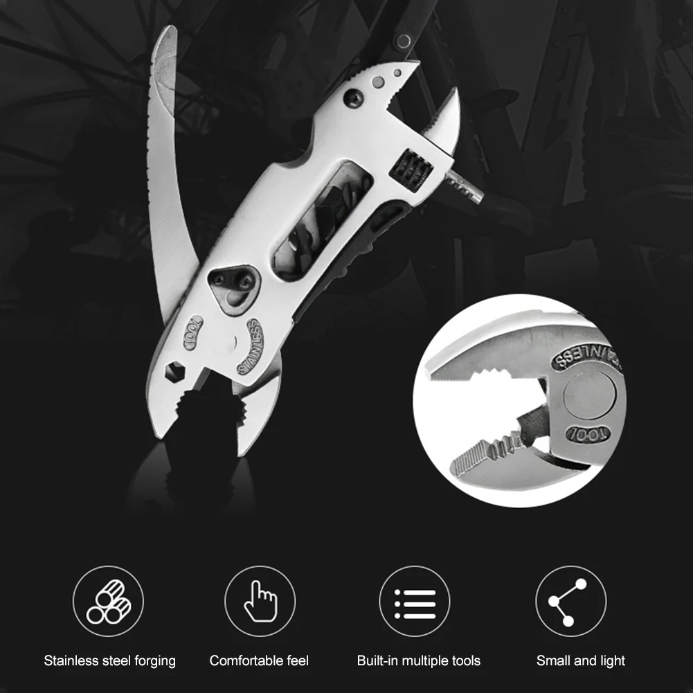 

Outdoor camping multi-function tool pliers Multi-purpose wrench tool combination