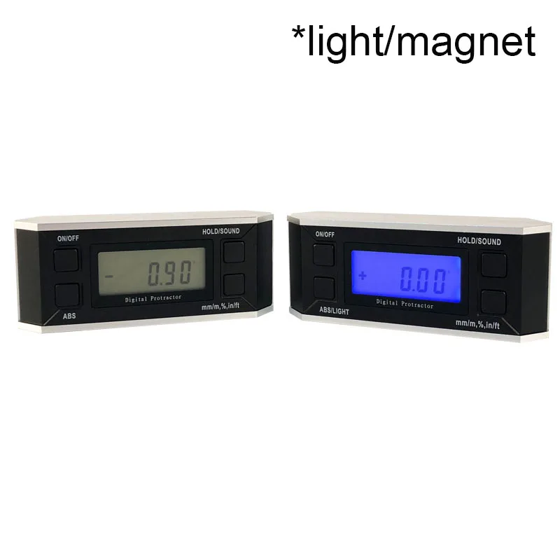 

Electronic digital Protractor inclinometer with magnet light Level Angle Gauge Level Box 360 degree
