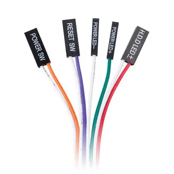 

1.6m Desktop Computer PC Case Power Supply on/off Reset Push Button Switch Cable 85WD
