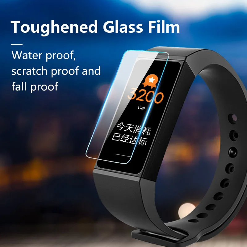 Закаленное стекло для Redmi Band защита экрана от воды масла отпечатков пальцев 2/4 шт.