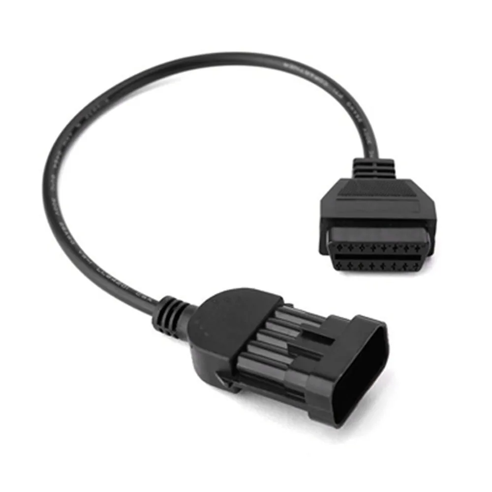 Авто черный 10Pin до 16Pin OBD2 Диагностический кабель адаптера для Opel/Vauxhall
