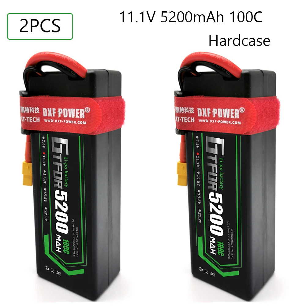 GTFDR lipo Battery 3S 11 1 В 5200 мАч 100C -200C XT60 T XT90 EC5 XT150 Твердый чехол для RC HPI HSP 1/8 1/10 Багги Car Truck