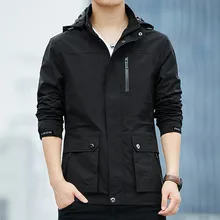 Мужские повседневные куртки, пальто, мужские осенне-зимние повседневные куртки с молнией и капюшоном, однотонная куртка на пуговицах, износоустойчивые кардиганы, chaquetas