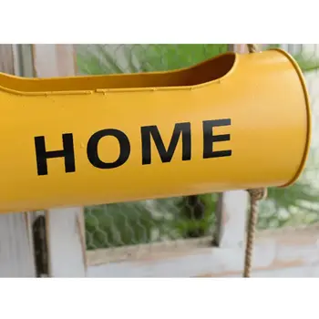 

Nordic Hanging Flower Pot Bucket Plant Container Metal Iron Planter Home Garden Decoration