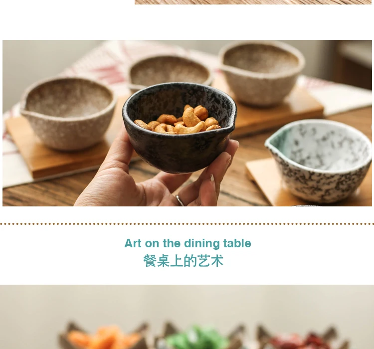 Креативное японское керамическое блюдо деревянный поднос сухофрукты закуски Конфета блюдо разделенное блюдо соус блюдо WF1120150