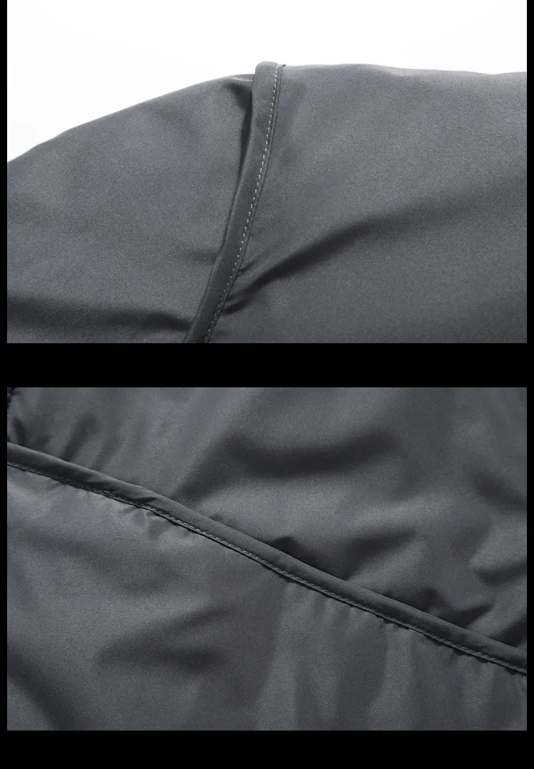 Теплый толстый зимний пуховик Мужская брендовая одежда наивысшего качества X-Long мужской белый пуховик на утином пуху M-3XL