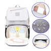 2022 Diaper Bag Mummy Daddy Backpack Baby Stroller Bag Waterproof Oxford Handbag Nursing Nappy Bag Kits USB Rechargeable Holder ► Photo 2/6