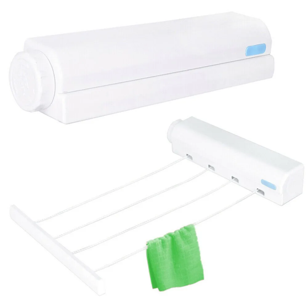 Automatic Retractable Clothesline Telescopic Four Five Lines Clothes Line Hanger Drying Rack tendedero (5)