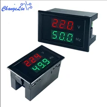 AC80-300V AC200-450V вольтметр Индикатор Частоты Напряжение Калибр монитор Гц 40-60 Гц 45-65 Гц светодиодный цифровой экран для тестирования цепи