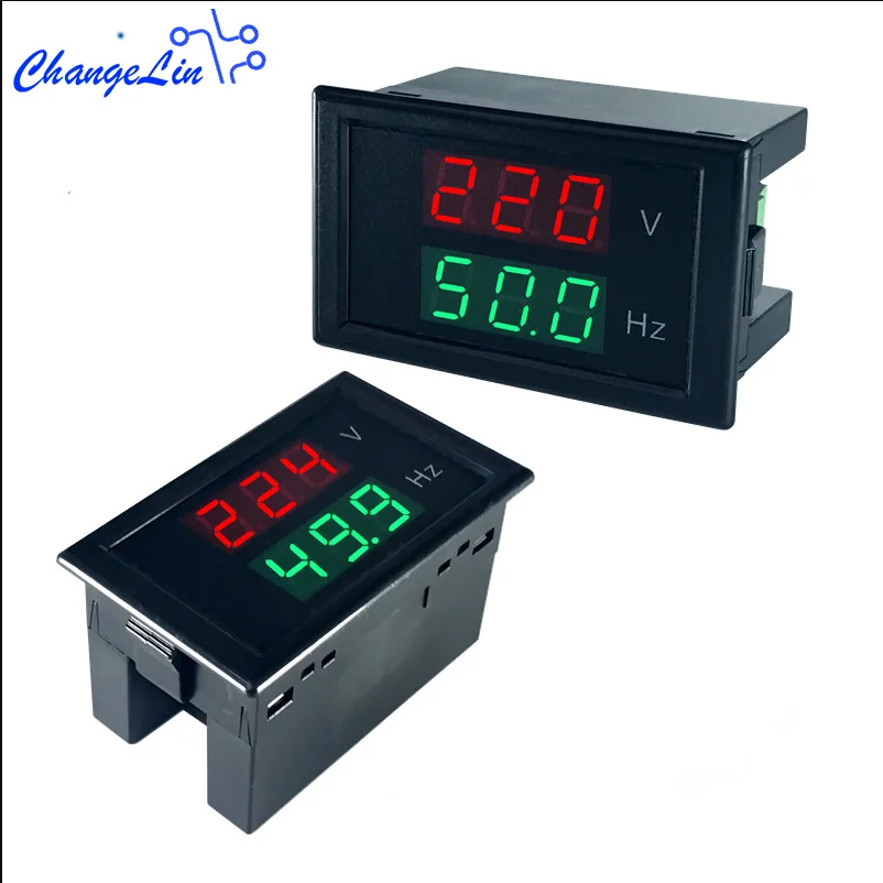 AC80 300V AC200 450V вольтметр Индикатор Частоты Напряжение Калибр монитор Гц 40 60 45 65
