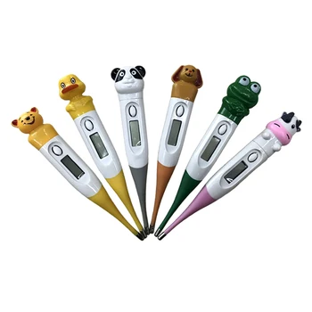 

Cartoon Digital Electronic Thermometer Baby Soft Head Underarm Mouth Thermometer Fever Household Temperature Measuring Tool