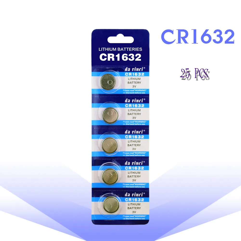 25 шт/новый оригинальный CR1632 3v кнопочный аккумулятор ECR1632 GPCR1632 литиевые батареи