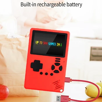 

Mini Ultra-Thin Handheld Childhood Classic Handheld Game Console Portable Puzzle 500 Games