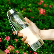 550 мл открытый Портативный изолировать Стекло воды бутылка для сока Чай бутылки из-под молока, чашка кружка