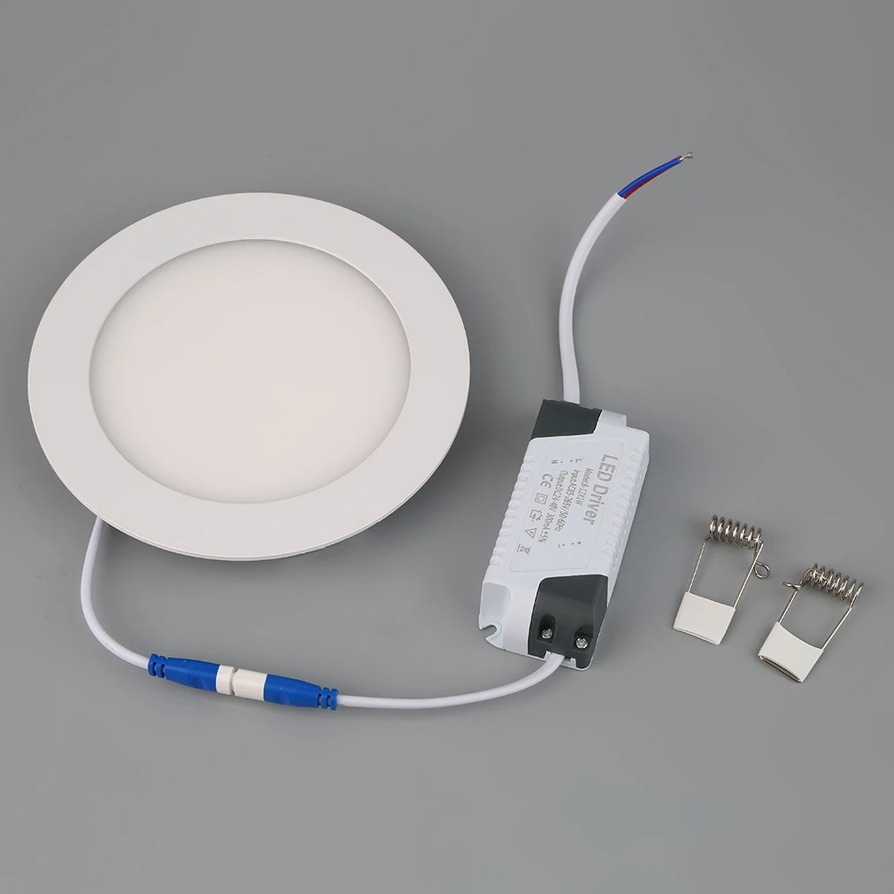 

9W Ultra Thin Dimmable LED Recessed Ceiling Panel Down Lamp Warm/Cool Light