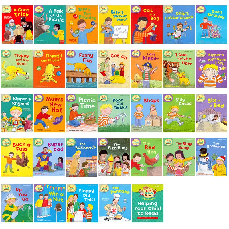 

33 books 1-3 Level Oxford Reading Tree Biff Chip&Kipper Hand Libros Helping Child To Read Phonics English Story Picture Book
