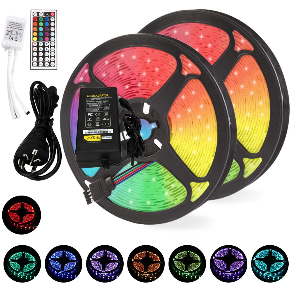 Светодиодная лента 60 Светодиодный IP65 водонепроницаемая RGB 5 м 10 15 светодиодная