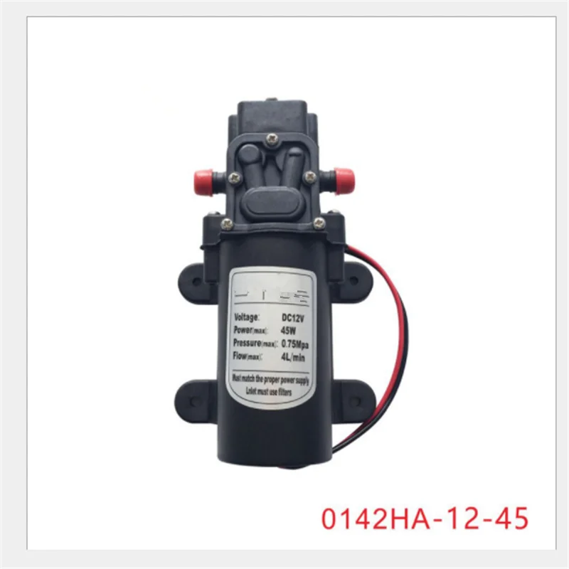 Горячая Высокое качество Быстрая DC 12V 45W 4L/Min 0.75Mpa воды высокого давления мембранный самовсасывающий насос
