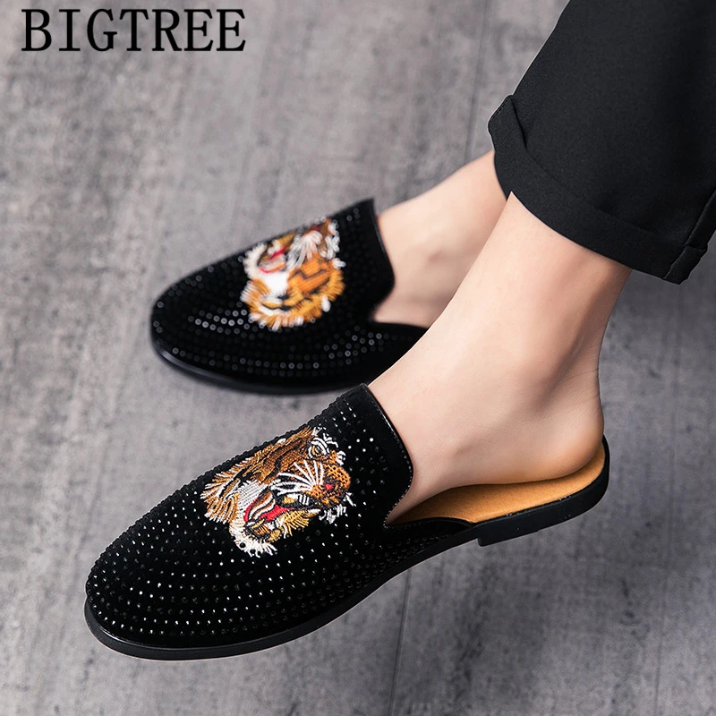 Half Shoes For Men Coiffeur Summer Casual Shoes Men Mules Fashion 2022 Designer Slides