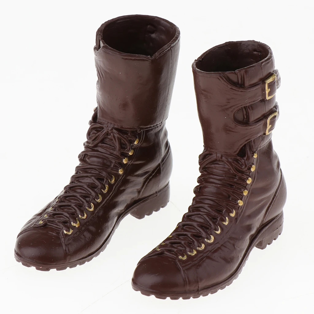 MagiDeal 1:6 Scale Military Combat Boots Male Shoes for 12inch Soldier Action Figure Doll Body Toy Accessories