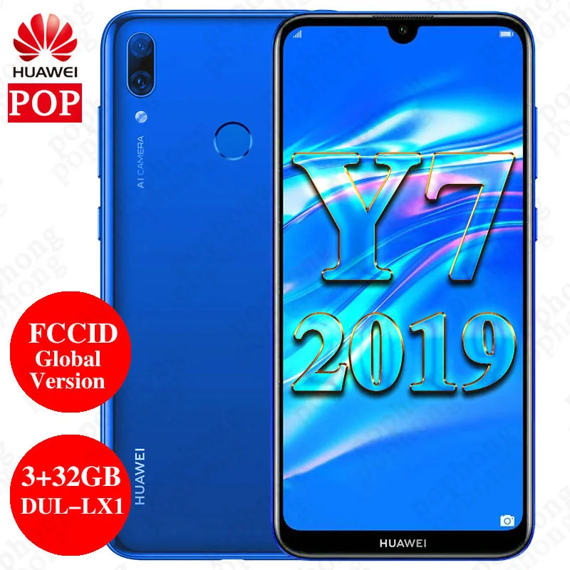 Мобильный телефон Huawei Y7 глобальная версия 6 26 дюйма 3 ГБ 32 две SIM карты