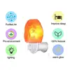 Himalayan Warm white Salt Lamp Natural Crystal Hand Carved Night Light Home Decor  Air Purifying with Plug Release negative ions ► Photo 3/6